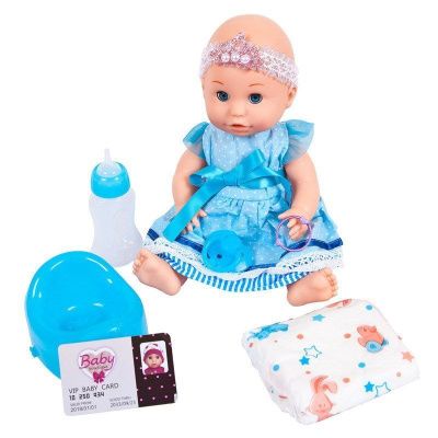 Пупс-кукла "Baby boutique" 30 см, пьет и писает, платье 2 цвета в ассорт. 