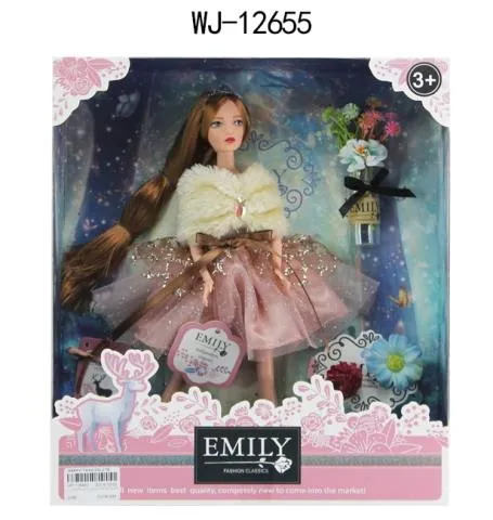 Кукла "Emily. Розовая серия" с букетом и аксессуарами, 30 см