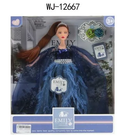 Кукла "Emily. Синяя серия" (платье с прозрачной накидкой), с аксессуарами, 30 см