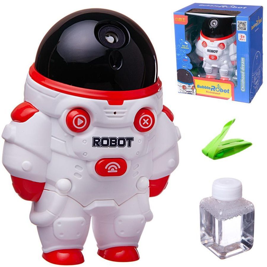 Мыльные пузыри "Робот-астронавт", 2 вида в ассортименте, со световыми и звуковыми эффектами