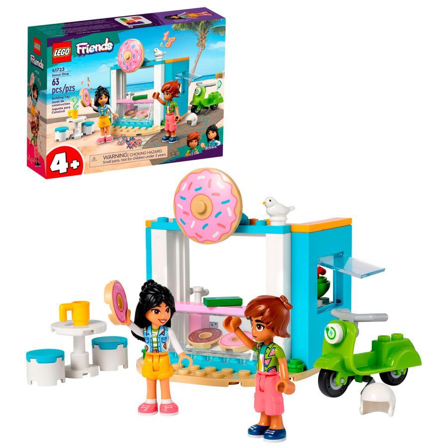 41723 Конструктор детский LEGO Friends Магазин пончиков, 63 деталей, возраст 4+
