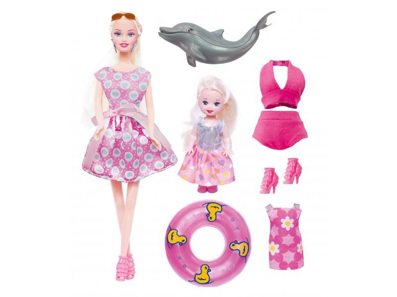 Набор кукла Ася "Морское приключение" с мини куклой