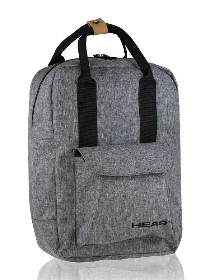 502020089 рюкзак HEAD, модель 2w1 Melange, размеры 36х26х12см, цвет: серый/черный