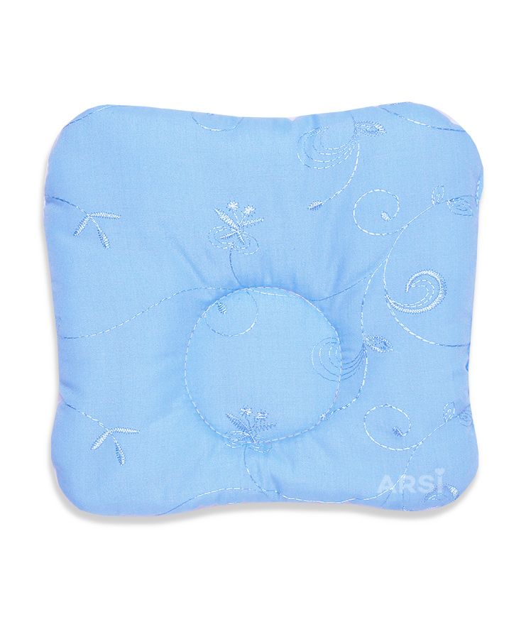 Подушка для новорожденного анатомич 23*25см, арт.П-01 (голубой, арт.П-01Г)