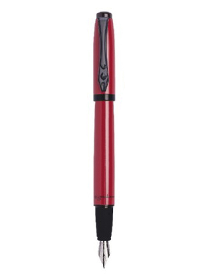 50295 Перьевая ручка в красном металлическом корпусе (цвет чернил: синий), в подарочной коробке, в к