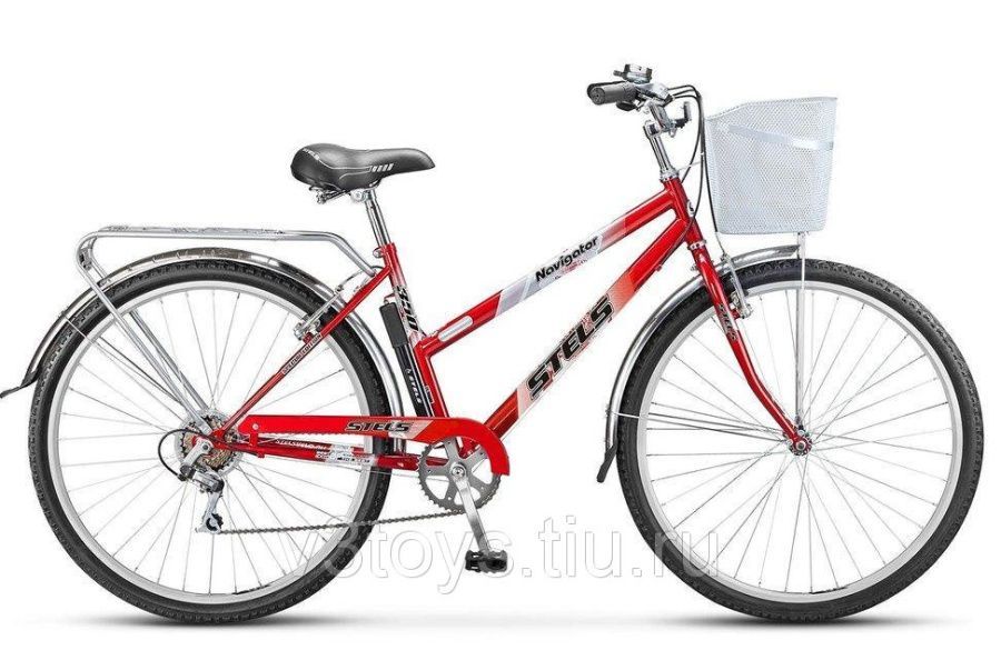 Велосипед дорожный 28", 6ск, Stels Navigator 350 Lady красный 