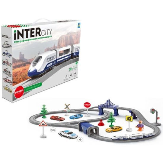 1TOY InterCity Express набор железная дорога "Большое путешествие" скорый эл.поезд