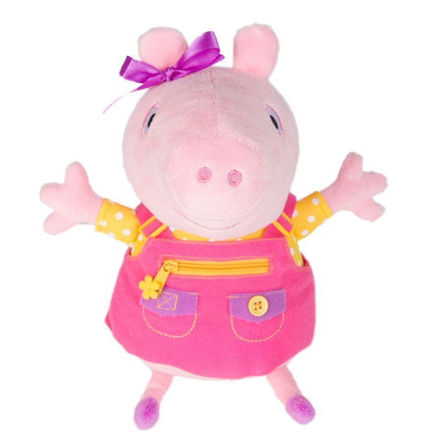 Мягкая игрушка "Пеппа учит одеваться" (звук) ТМ Peppa Pig