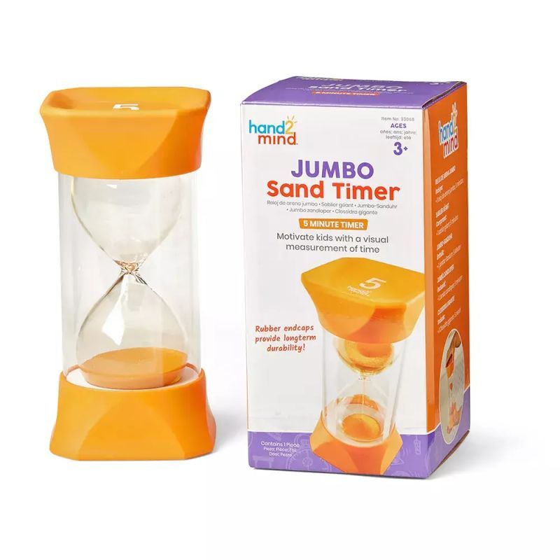 93068 Развивающая игрушка "Песочные часы. 5 минут" (Гигантский таймер, оранжевый)