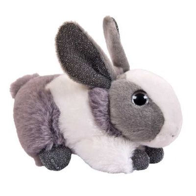 Домашние любимцы. Кролик серый, 15 см игрушка мягкая