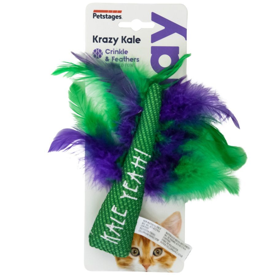 Petstages игрушка для кошек Dental "Капуста" с кошачьей мятой, 20 см