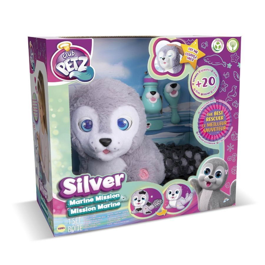 Club Petz Игрушка интерактивная Тюлень Silver