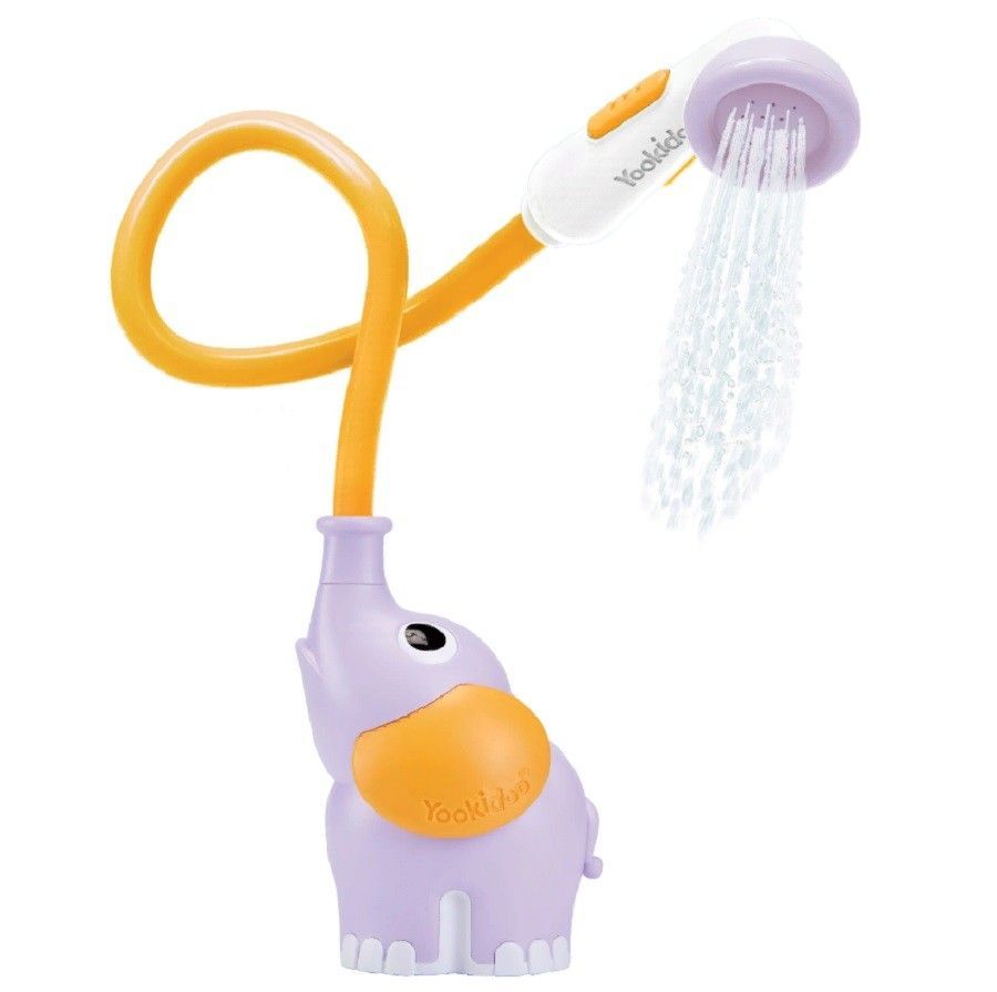 Игрушка водная душ "Слоненок"; фиолетовый