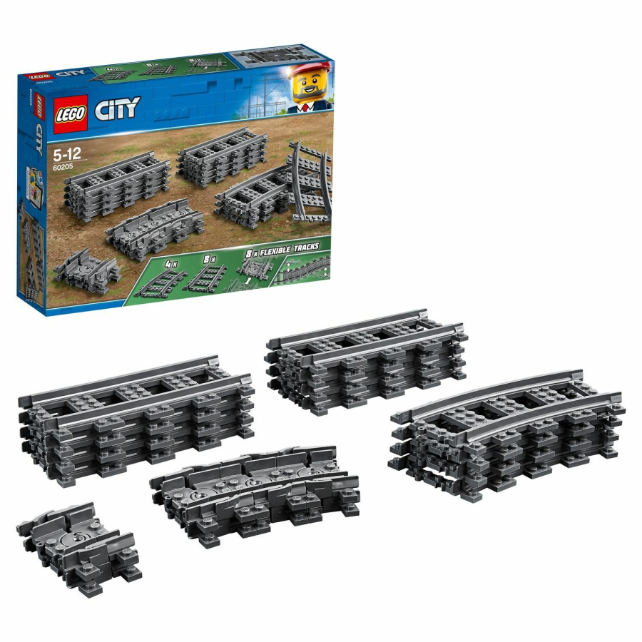 Конструктор LEGO CITY Железнодорожные пути