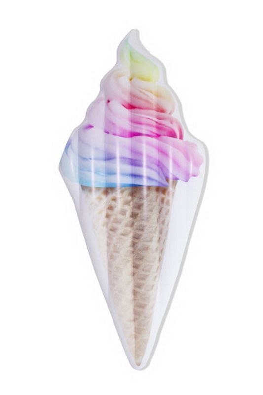 Матрац надувной в виде разноцветного мороженого (206*88*20 см)