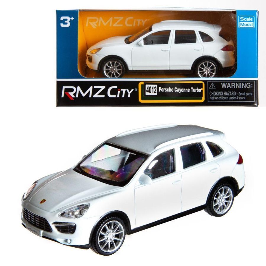 Машина металлическая RMZ City 1:43 Porsche Cayenne Turbo, без механизмов, цвет белый, 12,5 x 5,6 x 