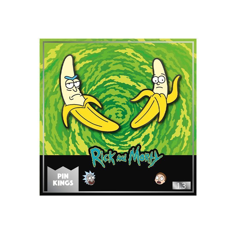 Значок Pin Kings Рик и Морти 1.3 Банан - набор из 2 шт