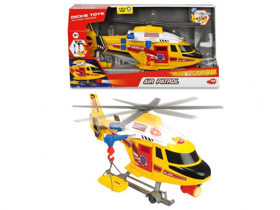 Спасательный вертолет 41см, свет, звук, аксессуары  Dickie Toys 3308373