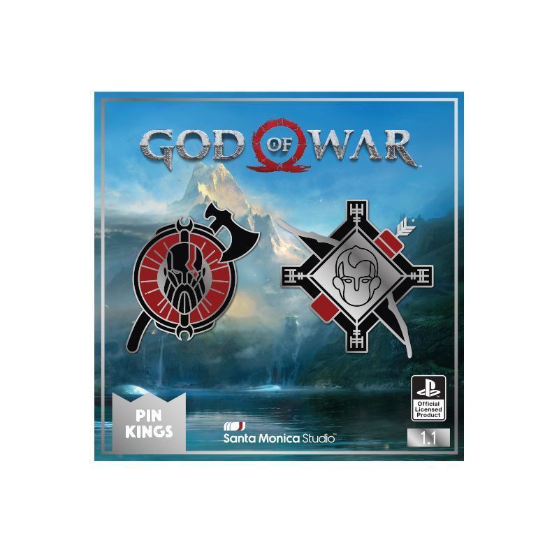 Значок Pin Kings God of War 1.1 - набор из 2 шт
