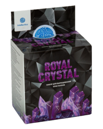 Научно-познавательный набор для выращивания кристаллов "Royal Crystal", фиолетовый.