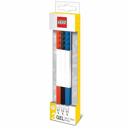 51513 Набор гелевых ручек LEGO (3 шт., цвет: красный, чёрный, синий)