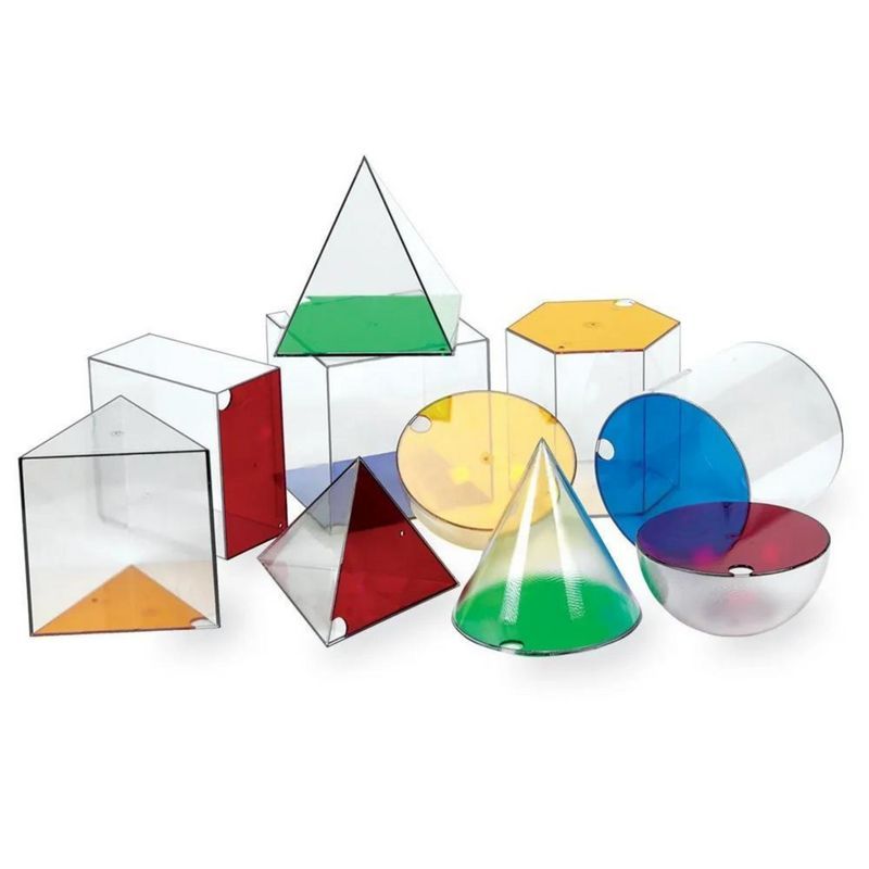 LER3208 Развивающая игрушка "Объемные геометрические фигуры Гигантские"  (15см, 10 элементов)