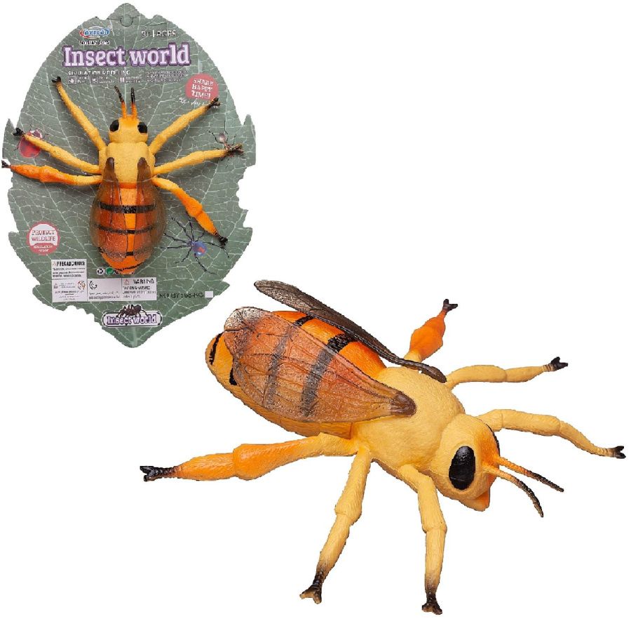 Фигурка гигантская насекомого "Пчела", на блистере