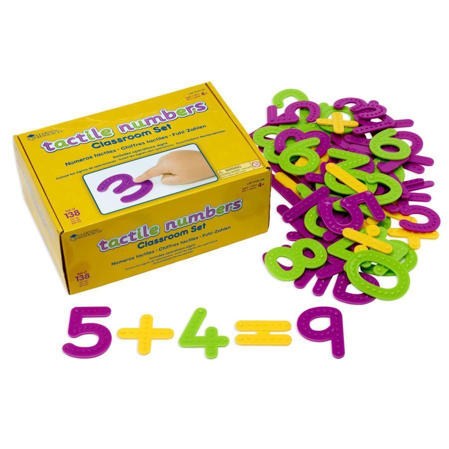 LSP0194-UK Развивающая игрушка "Тактильные цифры и знаки" (37 элементов)