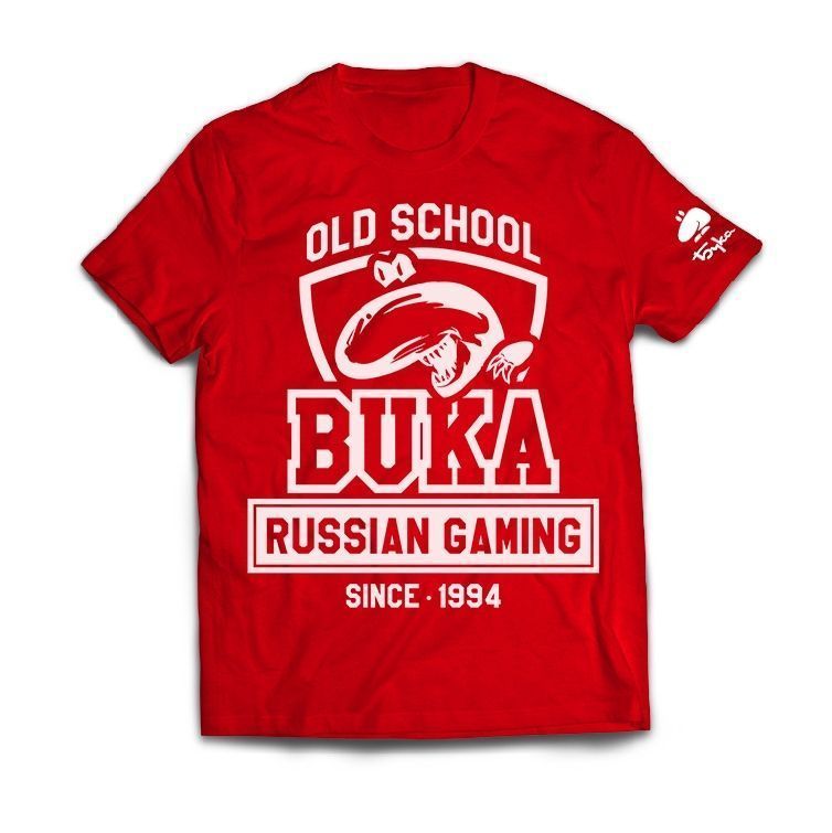Футболка BUKA OLD SCHOOL Красная -XL