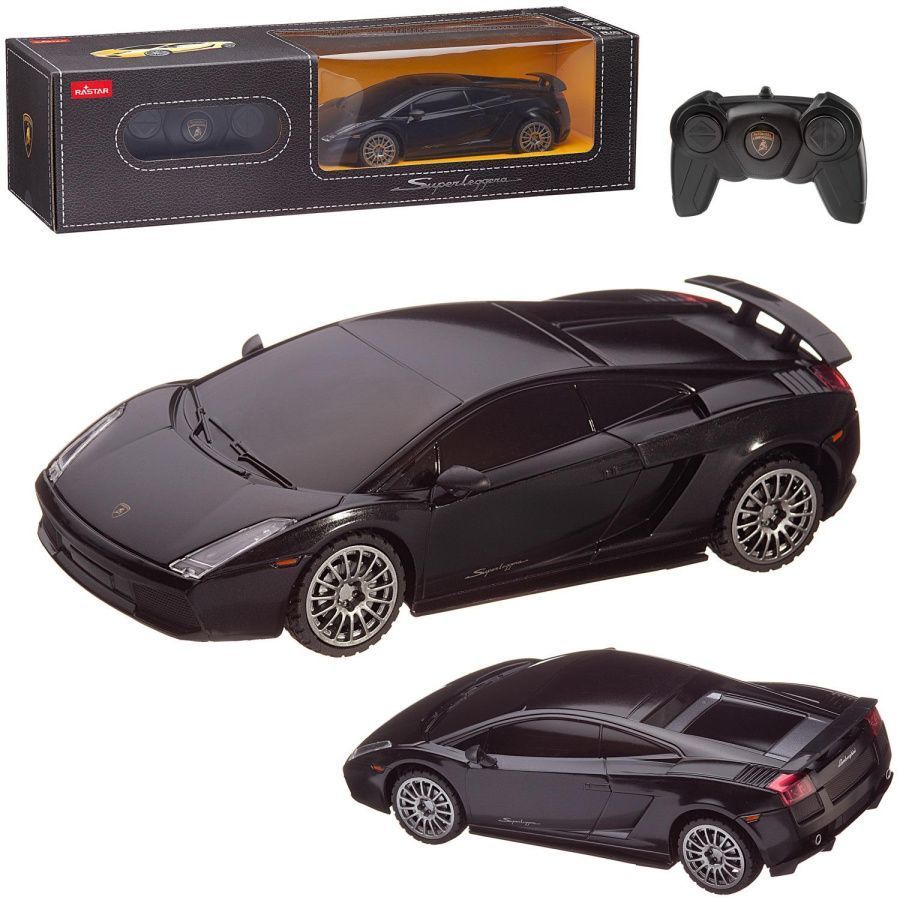 Машина р/у 1:24 Lamborghini, 18 см черный