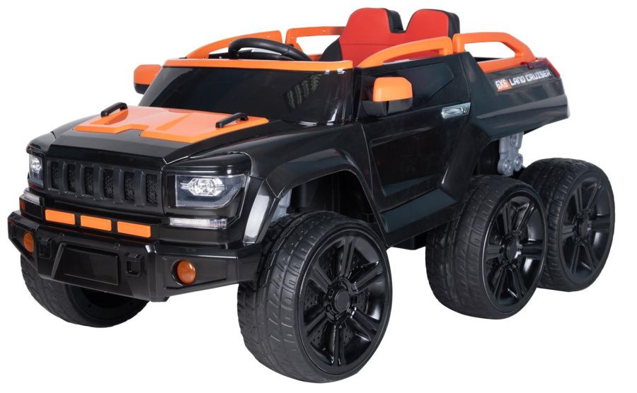Джип электромобиль (2022) TR6628 Черно-оранжевый/Black-orange 