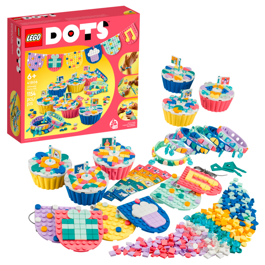 41806 Конструктор детский LEGO Dots Большой набор для вечеринки, 1154 деталей, возраст 6+