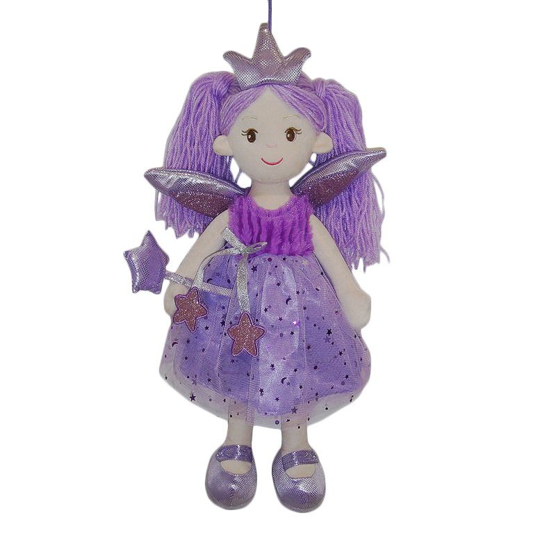 Кукла мягконабивная Фея в фиолетовом платье, 45 см