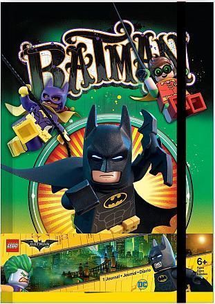 51732 Книга для записей (96 листов, линейка)  с резинкой LEGO Batman Movie (Лего Фильм: Бэтмен)