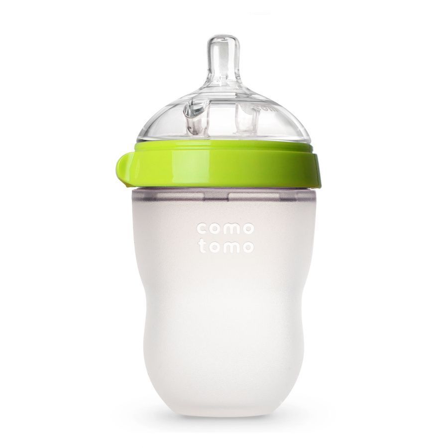 Бутылочка для кормления COMOTOMO, цвет зеленый (250 мл) Comotomo Natural Feel Baby Bottle