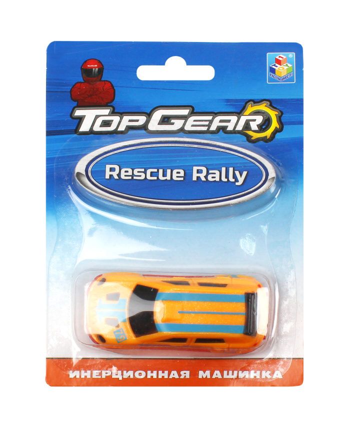 1toy Top Gear пласт. машинка Rescue Rally, инерц. блистер