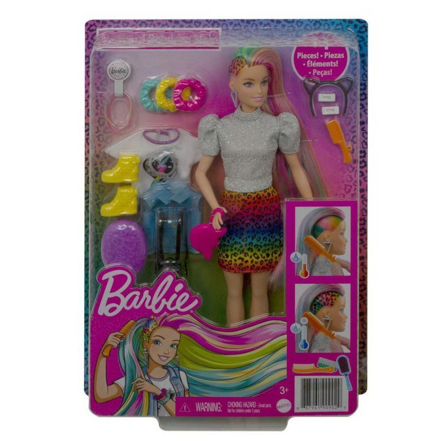 Barbie Кукла с разноцветными волосами