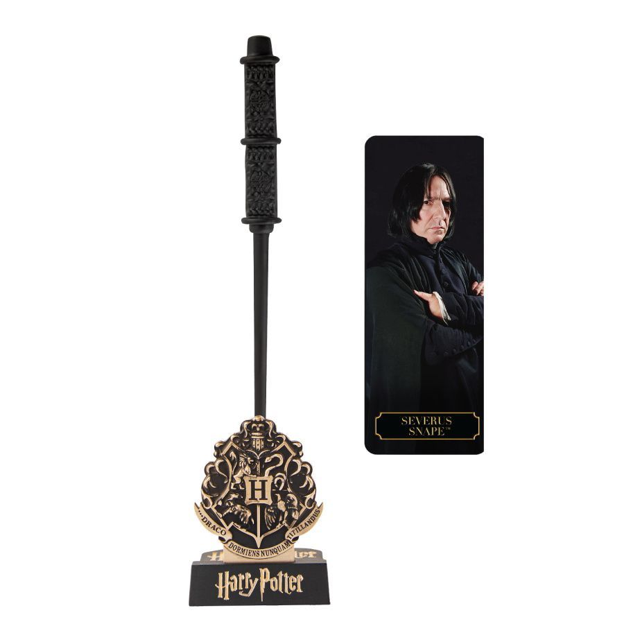 Ручка Гарри Поттер в виде палочки Северуса Снейпа (с подставкой и закладкой)