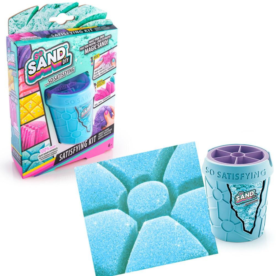 Набор для изготовления слайм-песка SO SAND DIY от Canal Toys, цвет светло-голубой