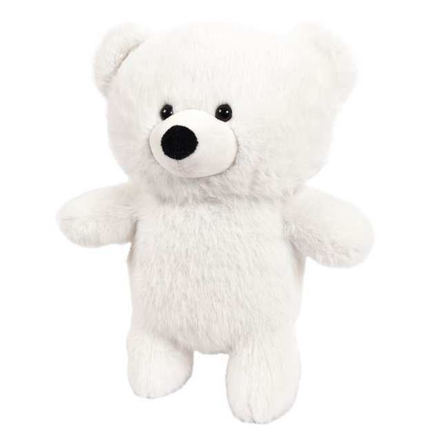 Флэтси. Медведь белый 24 см, игрушка мягкая