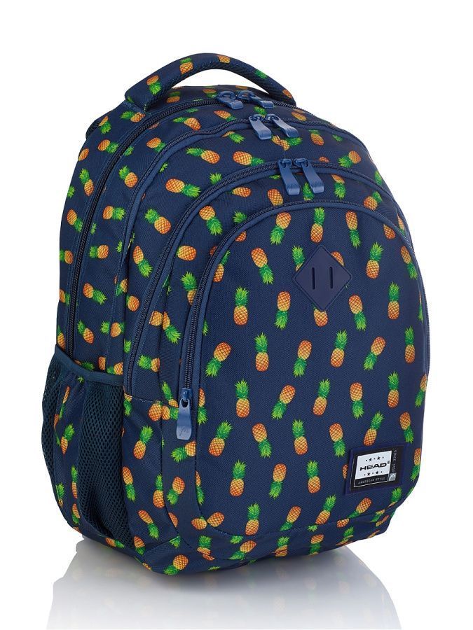 502019030 рюкзак HEAD, модель HD-252, размеры 45х31х19см, цвет: синий/зеленый/оранжевый