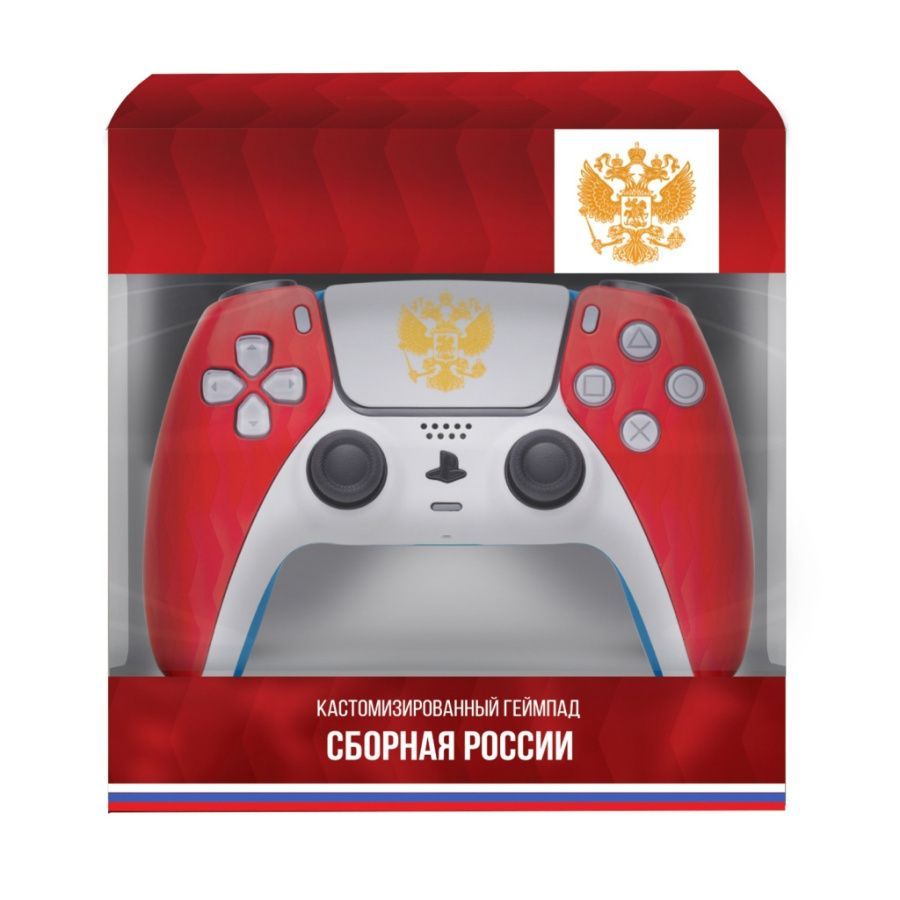 Аксессуар: PS5: SONY DualSense 5 Беспроводной геймпад "Сборная России"
