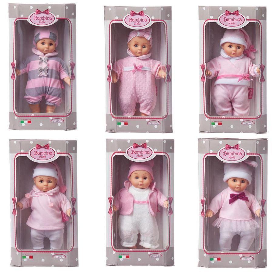 Пупс-кукла "Bambina Bebe" 20 см, 6 видов в ассортименте. ТМ Dimian