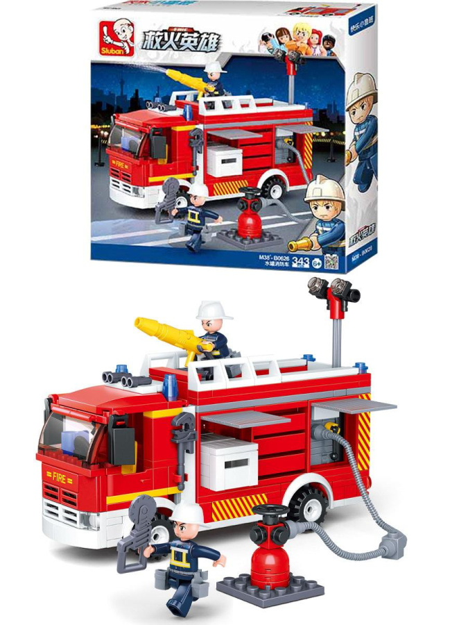 Конструктор Sluban: Пожарные Пожарная машина