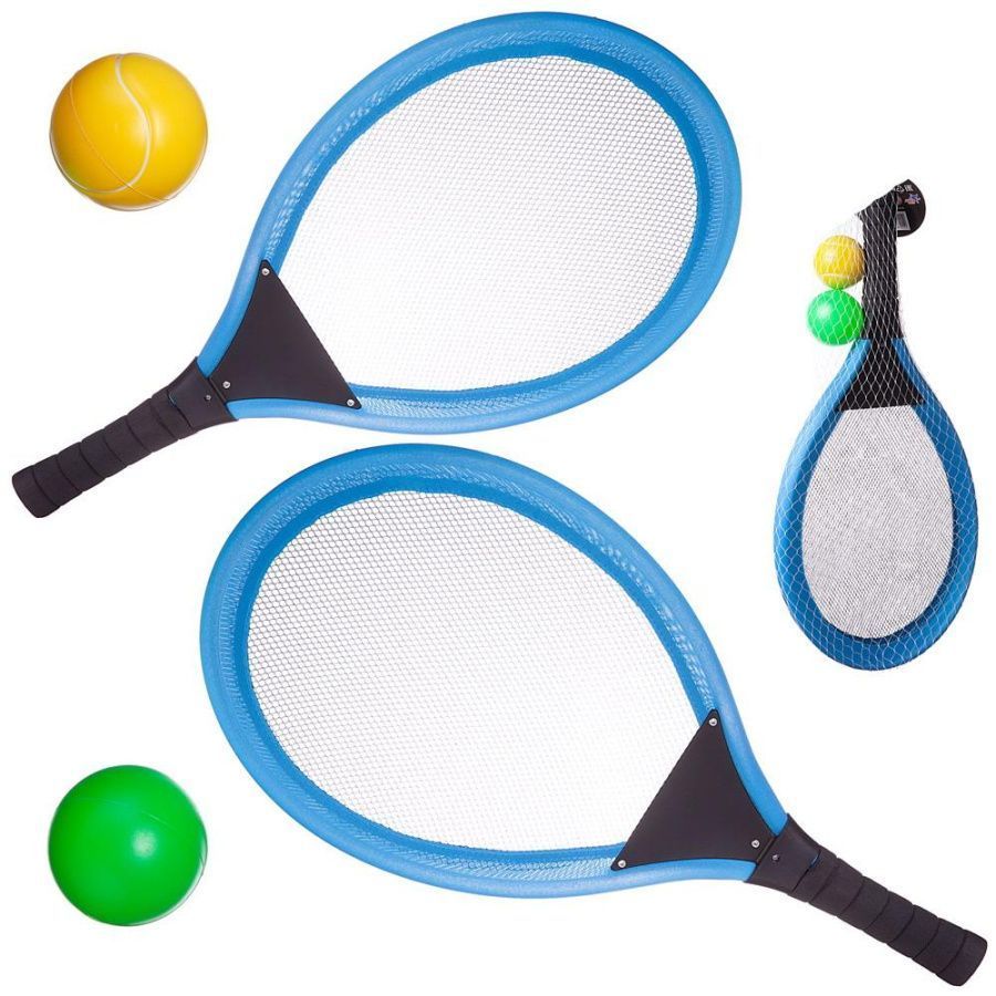 Теннис, набор 4 предмета: 2 ракетки, 2 мячика