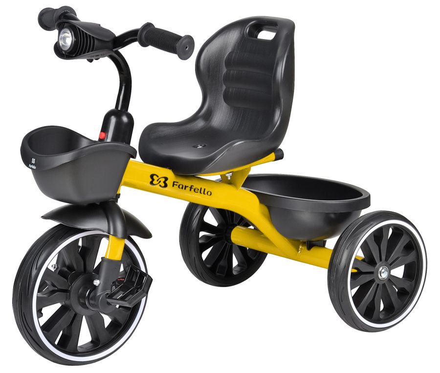 Детский трехколесный велосипед (2022) Farfello 207 Желтый/Yellow