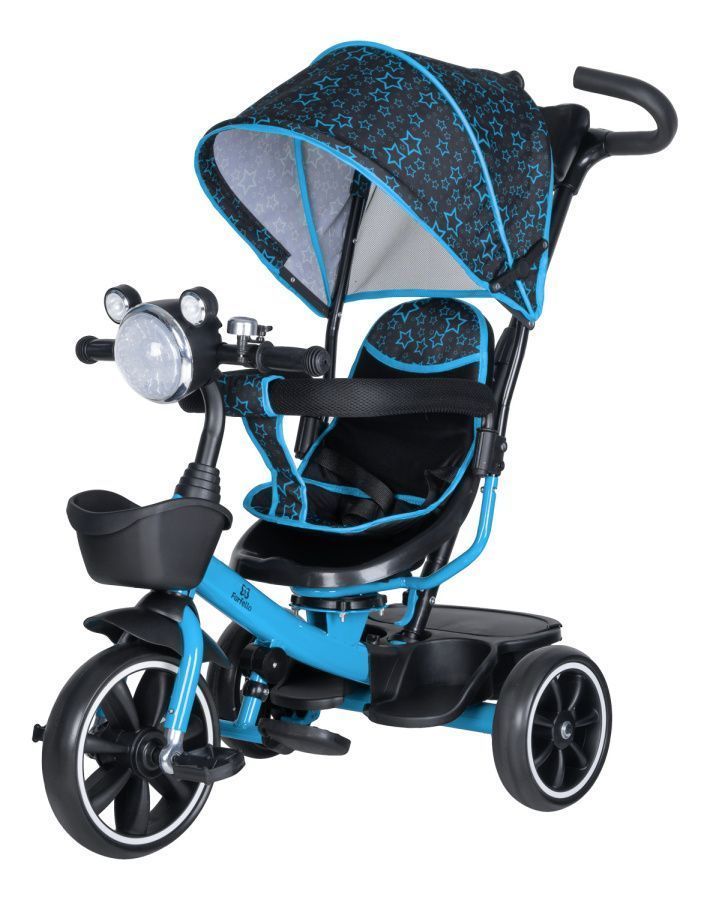 Детский трехколесный велосипед (2022) Farfello AX-25 Синие Звезды/Blue Stars 