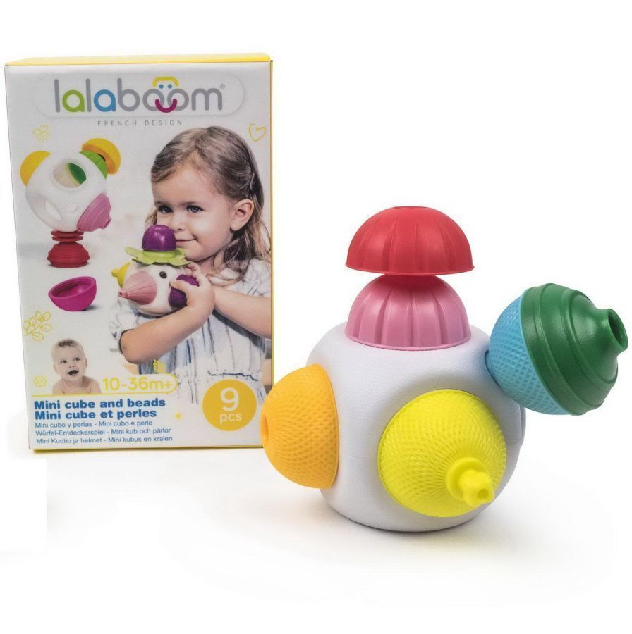 Игрушка развивающая "Lalaboom", Мини куб, 9 предметов
