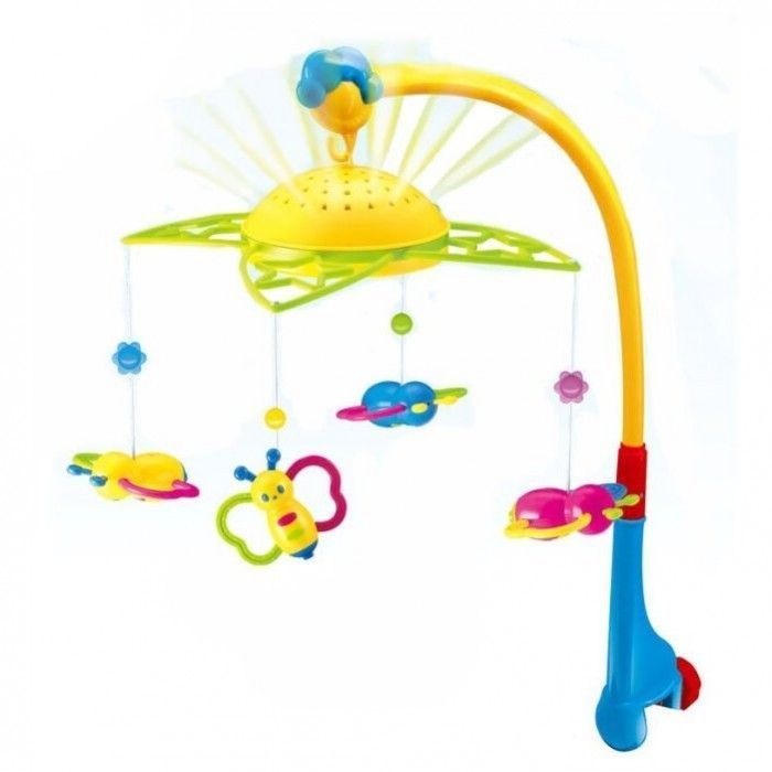 Игрушка для малышей. Мобиль "Пчелки" с проектором, со звуковыми и световыми эффектами