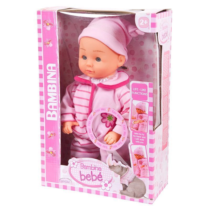 Пупс-кукла "Bambina Bebe" Первые шаги, 33 см. ТМ Dimian